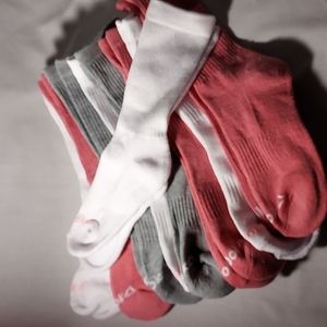 NEW Reebok Ladies/Men Crew Socks White  Pink  Grey